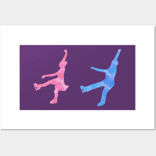 Figure skating (twizzles) Posters and Art